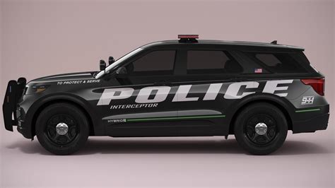 Ford Explorer 2023 Police - 3D Model by 3dacuvision