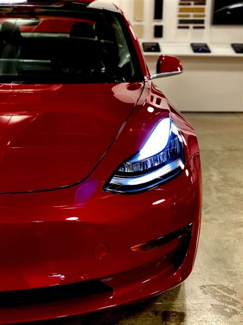 Tesla Model 3 In Red Color | Best electric car, Tesla car models, Tesla model