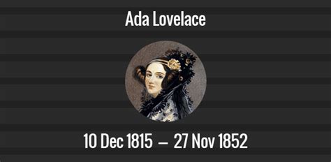 Ada Lovelace death anniversary