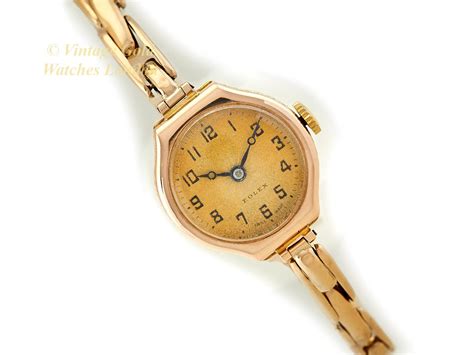 Ladies Rolex Cocktail Watch 9ct Gold on Original Bracelet, 1926 ...