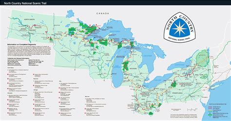 Map of the North Country National Scenic Trail