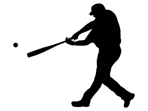 Page Baseball Silhouette Cliparts | Download Free Vector Images