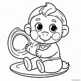 Baby Boy Coloring Page 47153 37280 sketch template