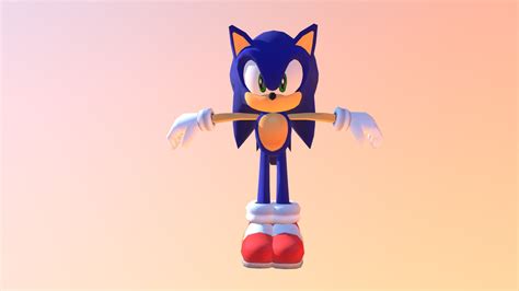 Sonic Adventure DX Directors Cut - Sonic - 3D model by ifraz01 [4b2f976] - Sketchfab