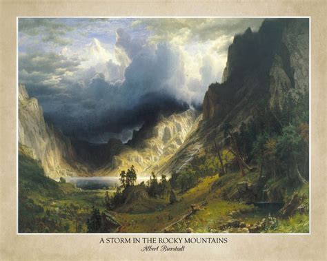 A Storm in the Rocky Mountains by Albert Bierstadt 1866 - Etsy