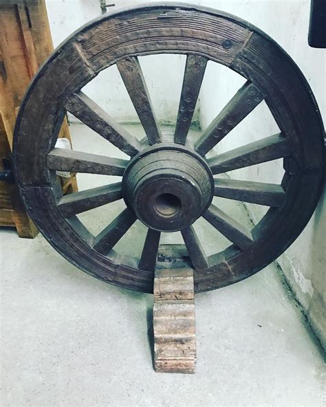 Original old ox cart wheel with stand. Perfect decor for any home ! | Solid wood furniture, Wood ...