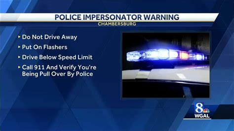 CHAMBERSBURG Police issue warning about impersonated officer