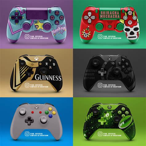 Made some custom controller designs. Which is your favorite? : r/gaming