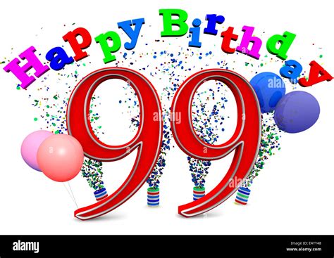 Happy Birthday at 99 Stock Photo - Alamy