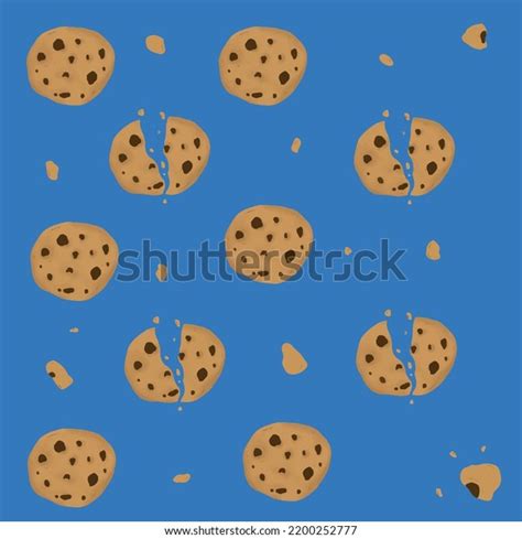 Cookies Wallpaper Background Cute Cartoon Stock Vector (Royalty Free) 2200252777 | Shutterstock