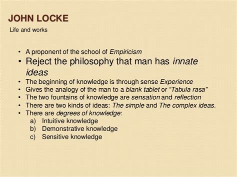 John Locke philosophy of man