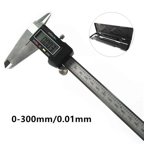 YIKODA 0 300mm Vernier Caliper Accuracy 0.01mm Gauge Calipers Micrometer Measuring Tool Digital ...