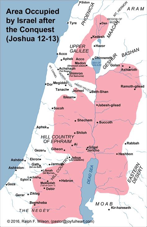 Maps for the Book of Joshua -- JesusWalk Bible Study Series