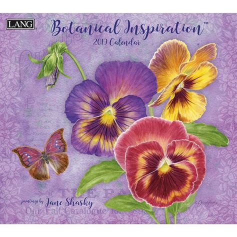 Botanical Inspiration Wall Calendar, LANG Wall Calendar by Calendars - Tanga