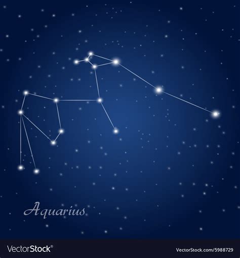 Aquarius constellation Royalty Free Vector Image