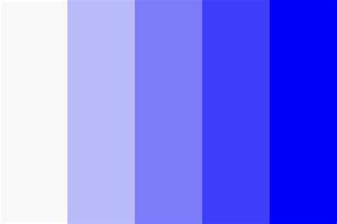 White to Blue Color Palette