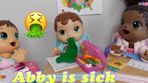 Baby Alive Abby is sick and Throws up - YouTube