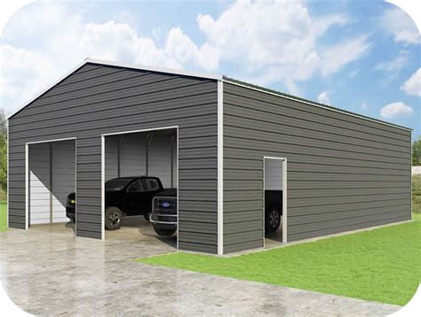 VersaTube 30x40x12 Frontier Steel Garage Kit (FBM33040120529X9) | Steel ...