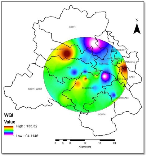 Water quality index map (WQI). | Download Scientific Diagram