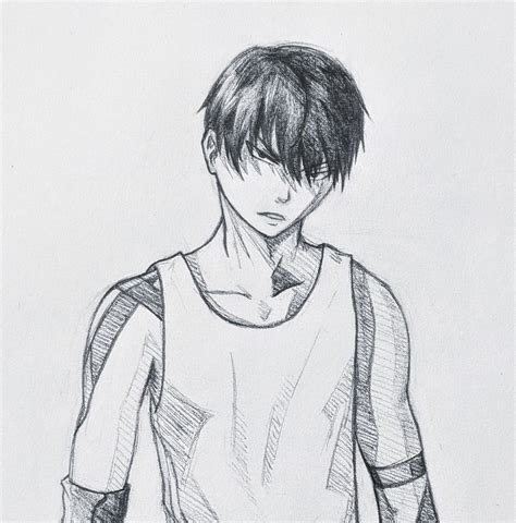 I sketched Kageyama! Hope you like : r/haikyuu