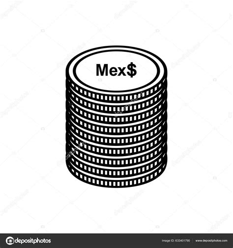 Mexico Currency Symbol Mexican Peso Icon Mxn Sign Vector Illustration ...