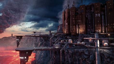 Star Wars Rebels: Vaders Castle / fortress on Mustafar