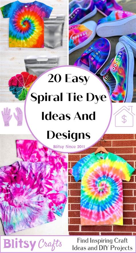 20 Spiral Tie Dye Patterns (How to Do Spiral Tie Dye)