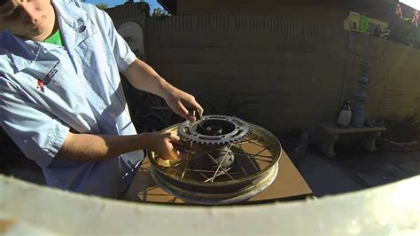 How To Remove A Rear Sprocket Off A Dirt Bike Wheel Tutorial (Step By ...