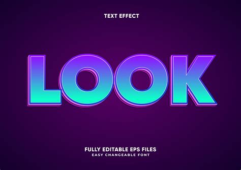 Bold purple and green gradient text effect 1108406 Vector Art at Vecteezy