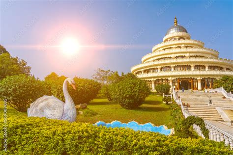 Bangalore, India - 08.012023: Ashram of Hindu spiritual master Sr Sri ...