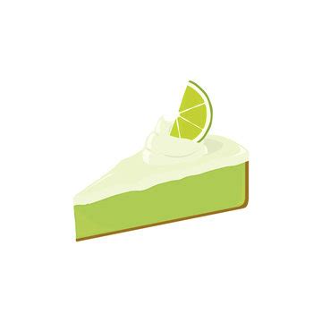 Key Lime Pie Slice Clipart