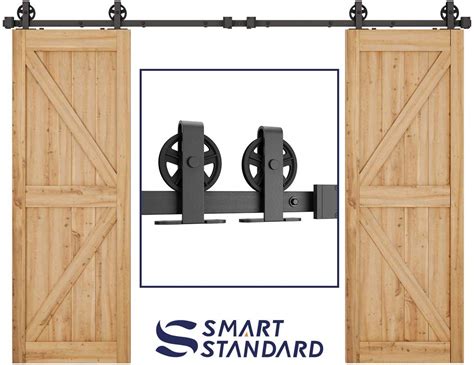 Lot Detail - 10 FT HEAVY DUTY DOUBLE BARN DOOR HARDWARE KIT