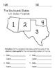 Southwest Region States and Capitals Quiz Pack by Faith and Fourth