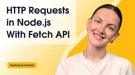 How to Make HTTP Requests in Node.js With Fetch API - YouTube