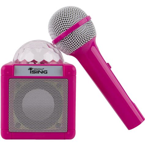 Vivitar iSing Bluetooth Speaker with Microphone - Pink | BIG W