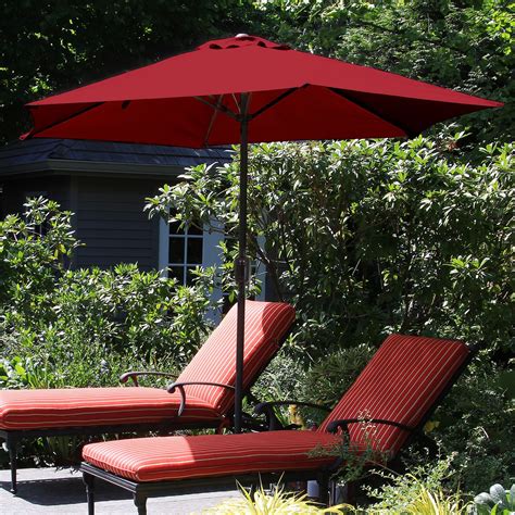 Patio Umbrella, Outdoor Shade with Easy Crank- Table Umbrella for Deck, Balcony, Porch, Backyard ...