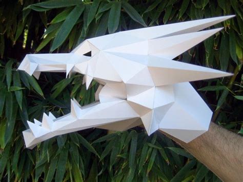 Dragon with flame, Gurko studio, Lowpoly dragon, Papercraft Dragon ...