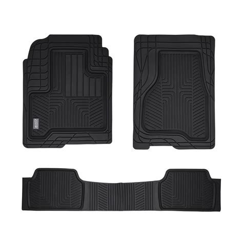 SmartFit 3-Piece Black All-Weather Heavy Duty Truck Floor Mats, Auto ...