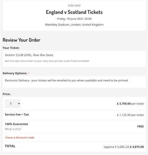 England v Scotland Euro 2020 tickets on sale for £4.8k EACH online ...