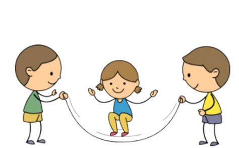 kids jumping rope animated - Classroom Clip Art