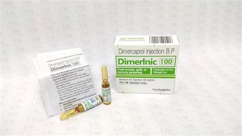 Dimercaprol 50mg/ml Injection BP Manufacturers, Suppliers in India ...