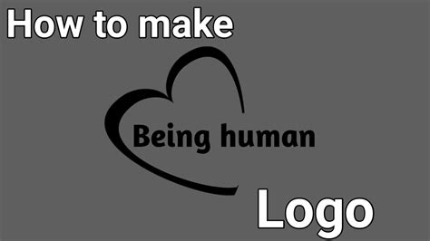 How to make Being human logo || Being human logo design by pixallab ...