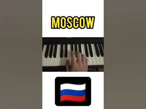 MOSCOW Song Piano Easy Tutorial |PianoMan💖piano music Rusia - YouTube