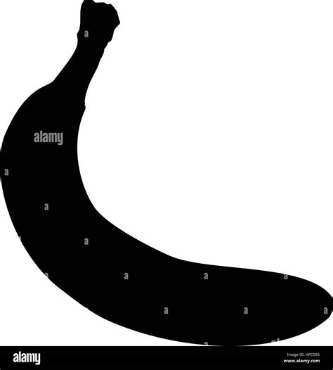 A black and white silhouette of a banana Stock Vector Image & Art - Alamy