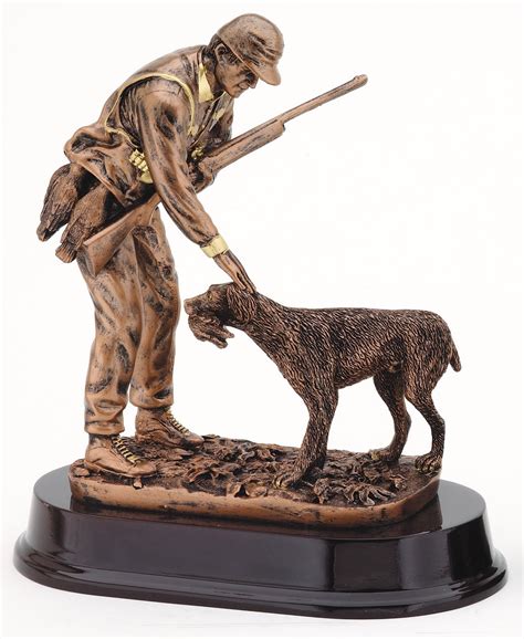 Hunter with dog Resin Award TrophyThe Trophy Trolley