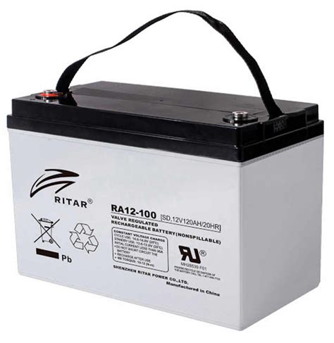 Ritar 100Ah 12V Deep Cycle Maintenance Free Battery - Ritar DC Series DC12-100