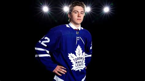 Blazers’ forward Fraser Minten cracks Toronto Maple Leafs opening night ...