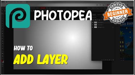 Photopea How To Add Layer - YouTube