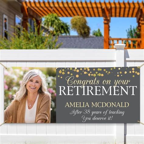 Personalized Congrats on Your Retirement with Photo Banner in 2021 | Personalized retirement ...