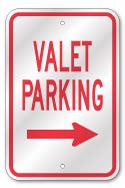 Valet Parking Signs | 3M Reflective Outdoor Quality